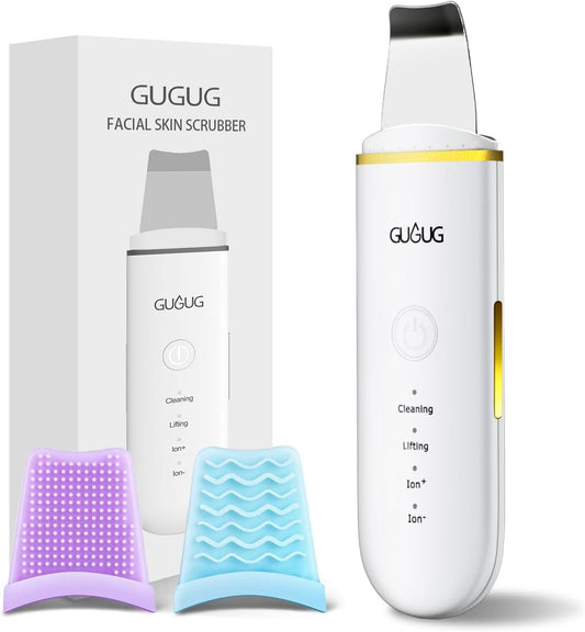 GUGUG Skin Scrubber-Skin Spatula, Blackhead Remover Pore Cleaner,Facial Scrubber Spatula, Comedones Extractor