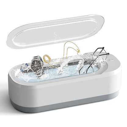 Kunphy Ultrasonic Jewelry and Eyeglasses Cleaner | Professional Cleaner with One-Touch Operation