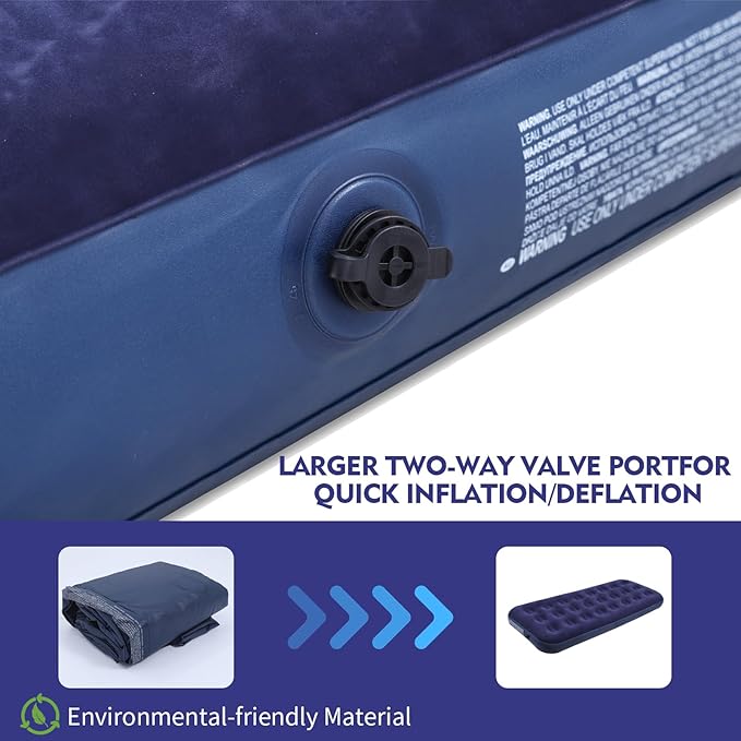 Luxurious Single Air Mattress – Ultimate Comfort, Durability & Support for Home, Travel & Camping