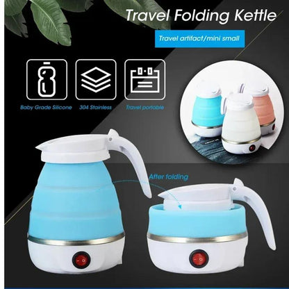 Foldable Travel Electric Kettle–Compact, Portable & Perfect for Quick Boiling Anywhere